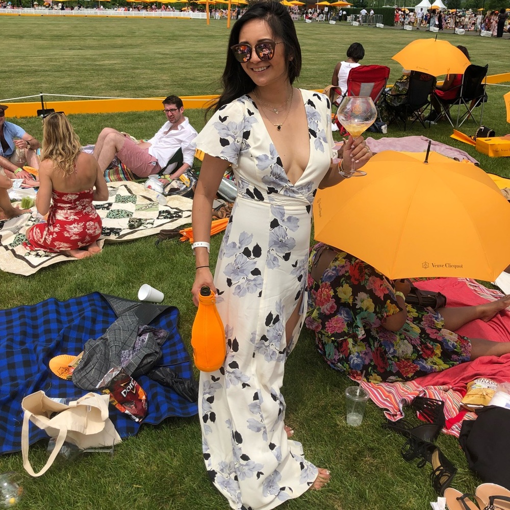 Privacy please Ivory floral dress